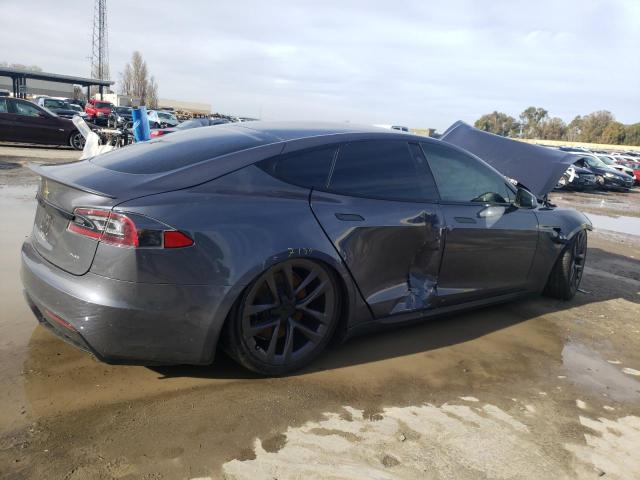 5YJSA1E62MF432167 - 2021 TESLA MODEL S Մոխրագույն լուսանկար 3