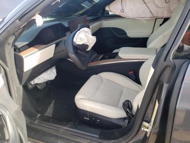 5YJSA1E62MF432167 - 2021 TESLA MODEL S Մոխրագույն լուսանկար 7