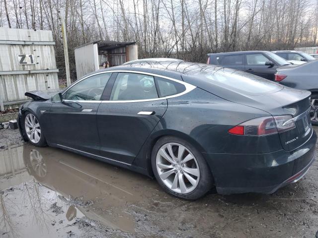 5YJSA1CN8DFP21581 - 2013 TESLA MODEL S GREEN photo 2