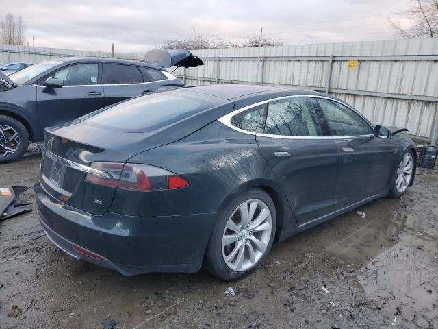 5YJSA1CN8DFP21581 - 2013 TESLA MODEL S GREEN photo 3