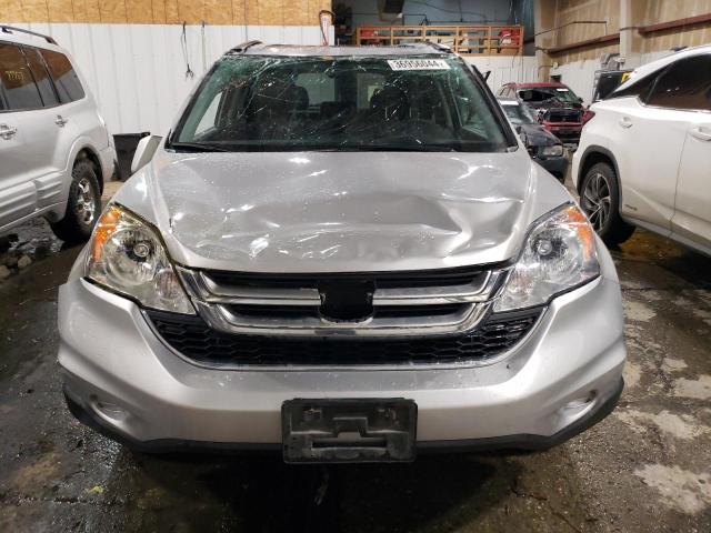 JHLRE4H77AC004616 - 2010 HONDA CR-V EXL SILVER photo 5