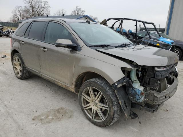 2FMDK3JCXDBB73773 - 2013 FORD EDGE SEL GREEN photo 4