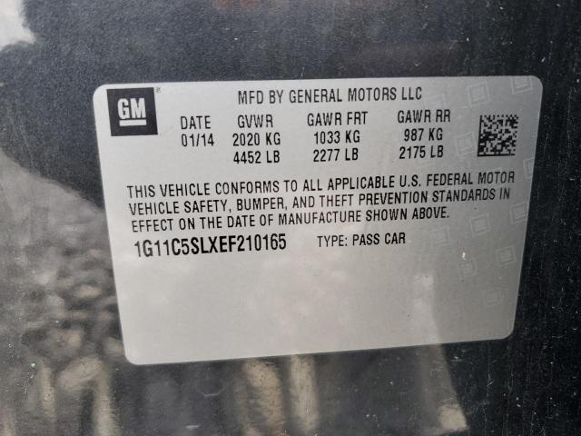 1G11C5SLXEF210165 - 2014 CHEVROLET MALIBU 1LT 灰色 照片 12