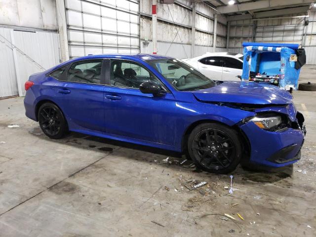 2HGFE2F53NH605547 - 2022 HONDA CIVIC SPORT BLUE photo 4