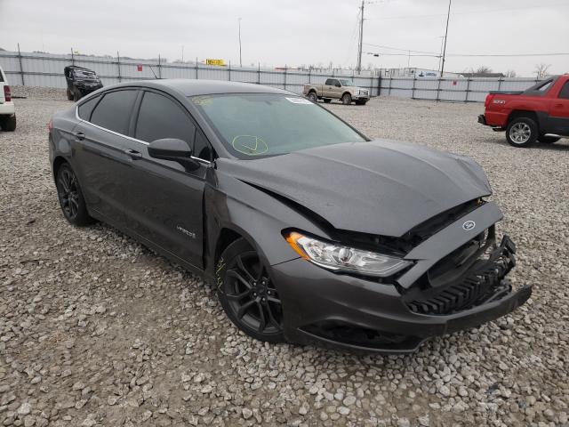 3FA6P0LU6JR132269 - 2018 FORD FUSION SE HYBRID CHARCOAL photo 1