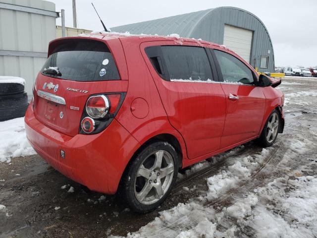 1G1JE6SB2D4191161 - 2013 CHEVROLET SONIC LTZ RED photo 3