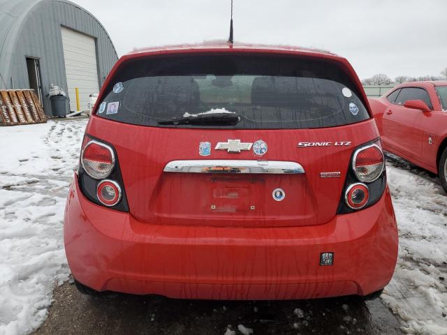 1G1JE6SB2D4191161 - 2013 CHEVROLET SONIC LTZ RED photo 6