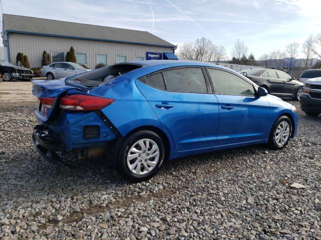 5NPD74LF0JH264408 - 2018 HYUNDAI ELANTRA SE BLUE photo 3