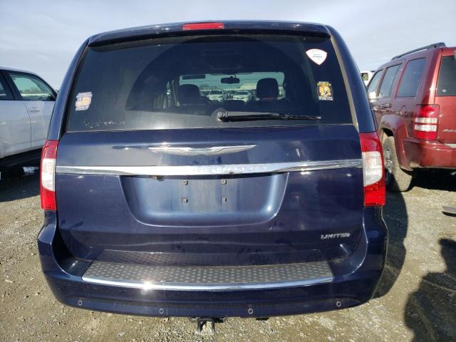 2C4RC1GG7CR309255 - 2012 CHRYSLER TOWN & COU LIMITED BLUE photo 6