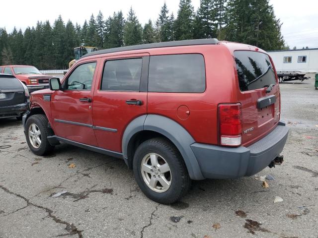 1D8GU28K67W562966 - 2007 DODGE NITRO SXT RED photo 2