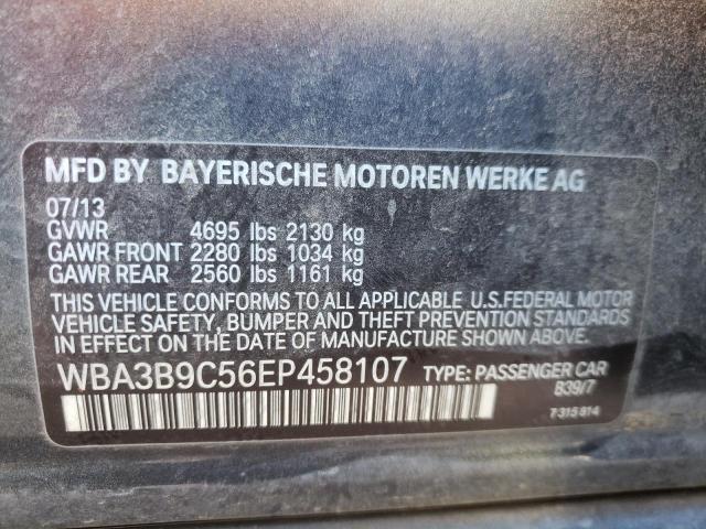 WBA3B9C56EP458107 - 2014 BMW 335 XI GRAY photo 13