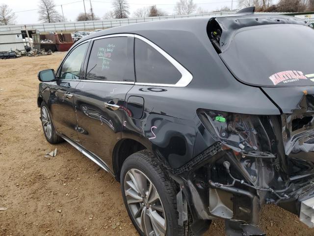 5FRYD4H59HB033248 - 2017 ACURA MDX TECHNOLOGY BLACK photo 2