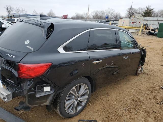 5FRYD4H59HB033248 - 2017 ACURA MDX TECHNOLOGY BLACK photo 3
