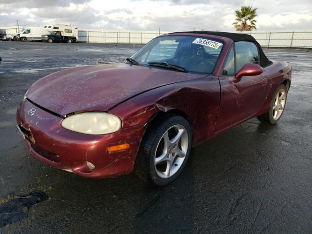 JM1NB353430302867 - 2003 MAZDA MX-5 MIATA BASE GRAY photo 1