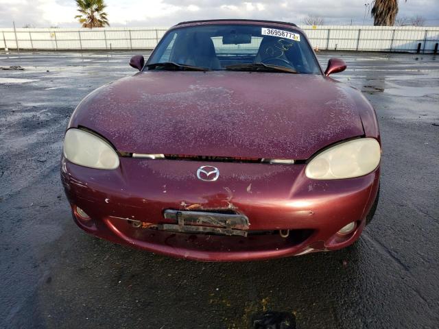 JM1NB353430302867 - 2003 MAZDA MX-5 MIATA BASE GRAY photo 5