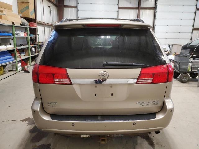 5TDBA22C64S014609 - 2004 TOYOTA SIENNA XLE GOLD photo 6