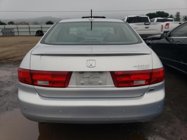 JHMCN36435C012920 - 2005 HONDA ACCORD HYBRID SILVER photo 6