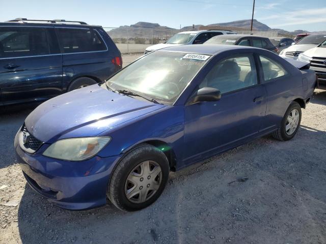 1HGEM22155L062383 - 2005 HONDA CIVIC DX VP BLUE photo 1
