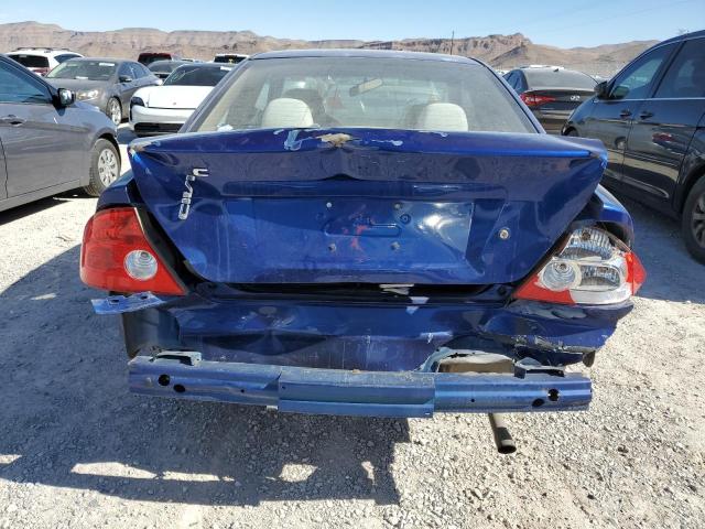1HGEM22155L062383 - 2005 HONDA CIVIC DX VP BLUE photo 6