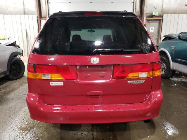 5FNRL18622B027329 - 2002 HONDA ODYSSEY EX RED photo 6