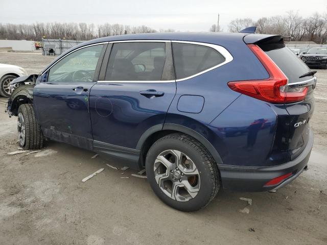 5J6RW2H80KL000619 - 2019 HONDA CR-V EXL BLUE photo 2