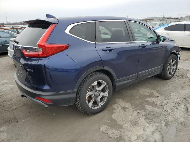 5J6RW2H80KL000619 - 2019 HONDA CR-V EXL BLUE photo 3