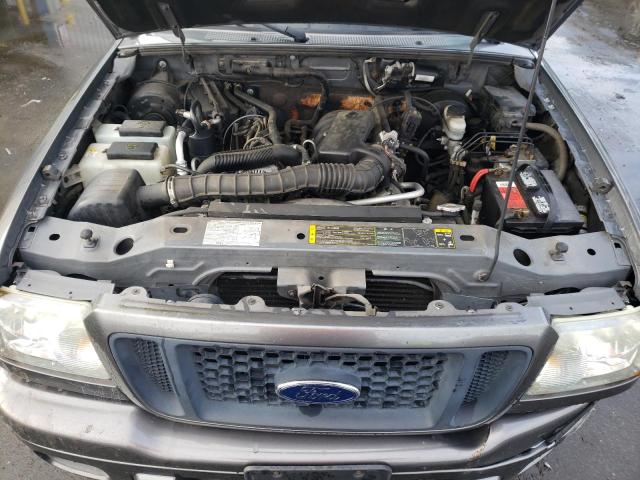 1FTYR10U34PA73605 - 2004 FORD RANGER GRAY photo 11