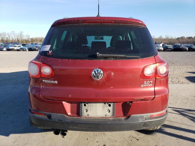 WVGBV7AX1BW002060 - 2011 VOLKSWAGEN TIGUAN S RED photo 6