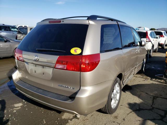 5TDZA22C95S240126 - 2005 TOYOTA SIENNA XLE TAN photo 3