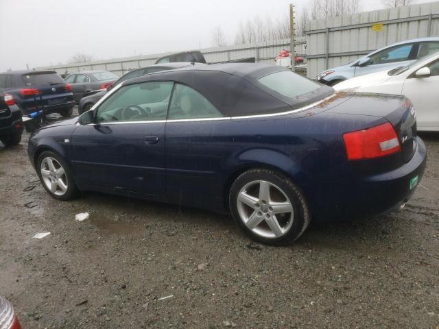 WAUAC48H34K013376 - 2004 AUDI A4 1.8 CABRIOLET BLUE photo 2