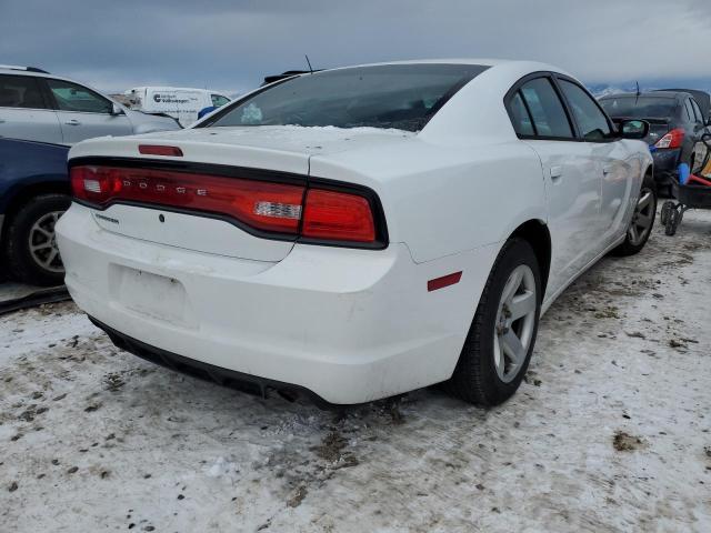 2C3CDXAT1EH279307 - 2014 DODGE CHARGER POLICE WHITE photo 3