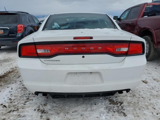 2C3CDXAT1EH279307 - 2014 DODGE CHARGER POLICE WHITE photo 6