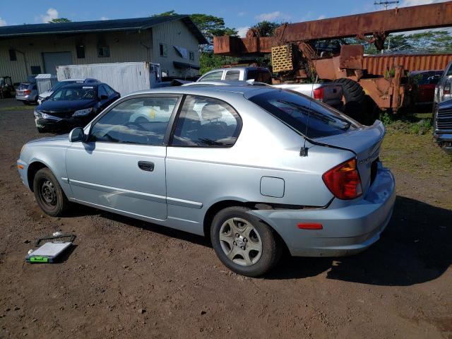 KMHCG35C04U302377 - 2004 HYUNDAI ACCENT GL SILVER photo 2