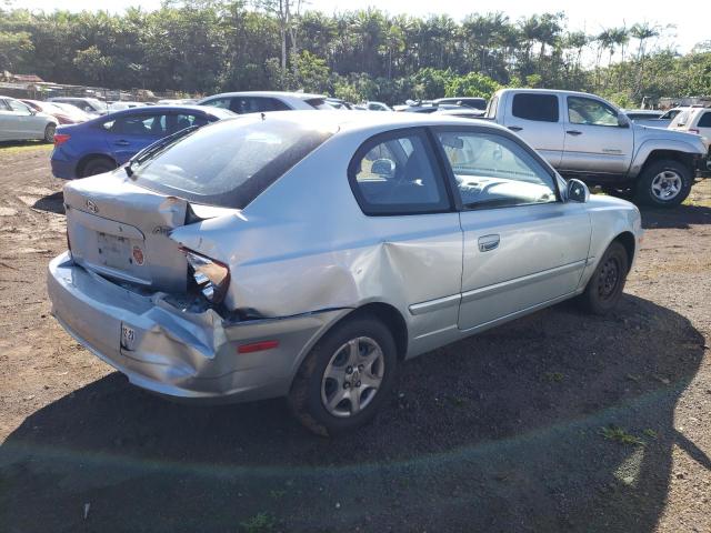 KMHCG35C04U302377 - 2004 HYUNDAI ACCENT GL SILVER photo 3