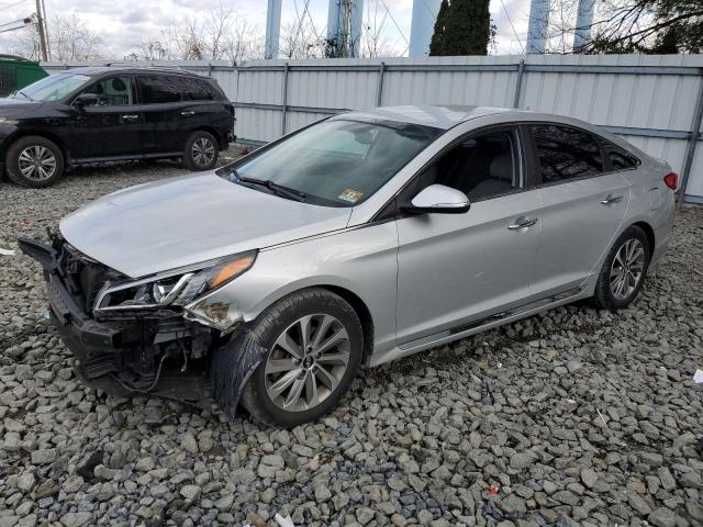 5NPE34AF9FH103338 - 2015 HYUNDAI SONATA SPORT SILVER photo 1