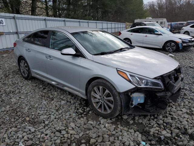 5NPE34AF9FH103338 - 2015 HYUNDAI SONATA SPORT SILVER photo 4