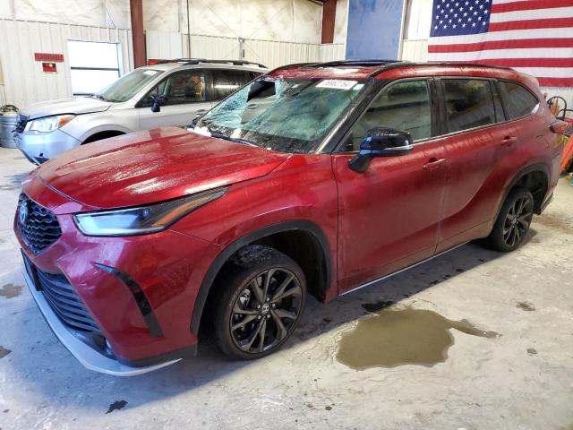 5TDLZRBHXMS057707 - 2021 TOYOTA HIGHLANDER XSE BURGUNDY photo 1