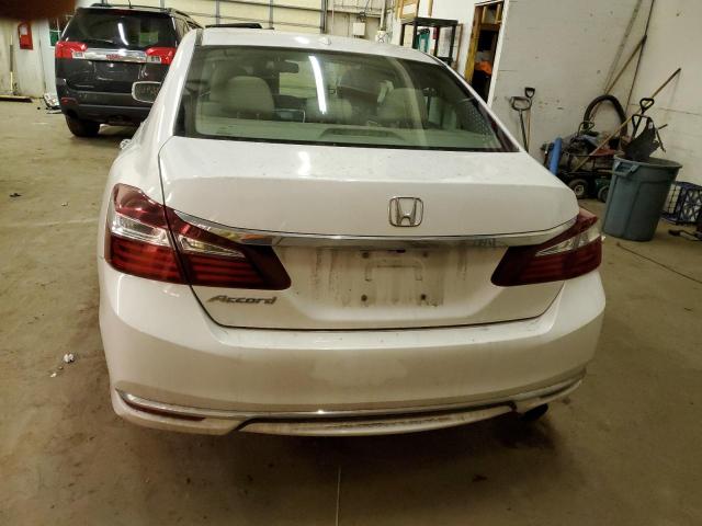 1HGCR2F85GA031651 - 2016 HONDA ACCORD EXL WHITE photo 6