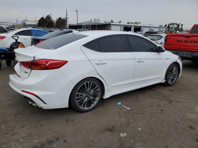 KMHD04LBXJU454025 - 2018 HYUNDAI ELANTRA SPORT WHITE photo 3