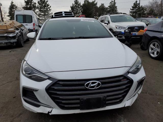 KMHD04LBXJU454025 - 2018 HYUNDAI ELANTRA SPORT WHITE photo 5