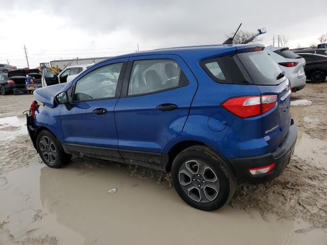 MAJ3S2FE5MC399116 - 2021 FORD ECOSPORT S BLUE photo 2