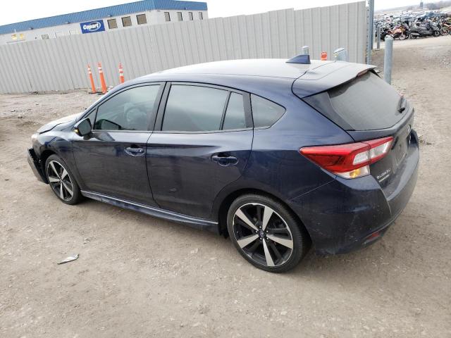 4S3GTAJ60K1711094 - 2019 SUBARU IMPREZA SPORT BLUE photo 2