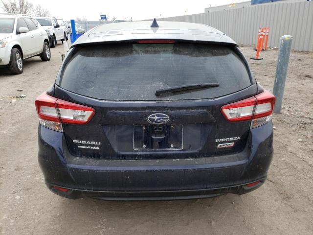 4S3GTAJ60K1711094 - 2019 SUBARU IMPREZA SPORT BLUE photo 6