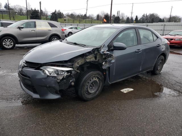 2T1BURHEXEC184961 - 2014 TOYOTA COROLLA L GRAY photo 1