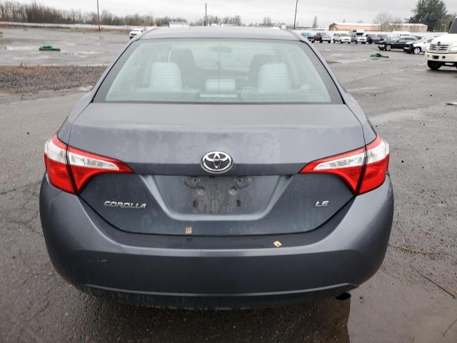 2T1BURHEXEC184961 - 2014 TOYOTA COROLLA L GRAY photo 6