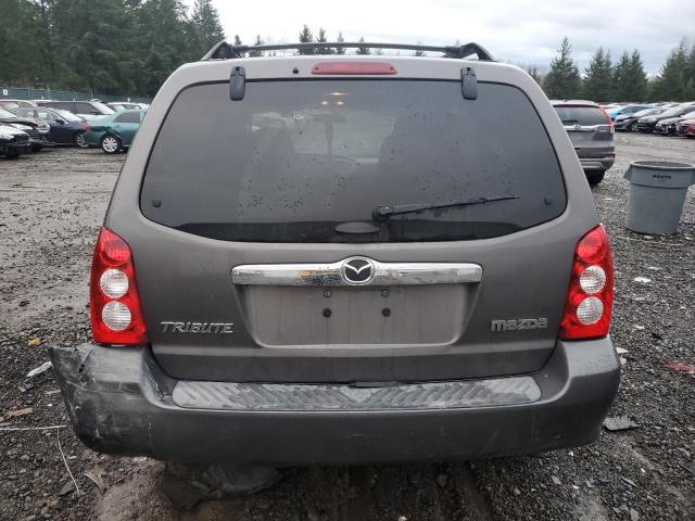 4F2CZ94105KM62631 - 2005 MAZDA TRIBUTE S GRAY photo 6