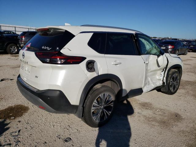 5N1AT3BA2MC794826 - 2021 NISSAN ROGUE SV WHITE photo 3