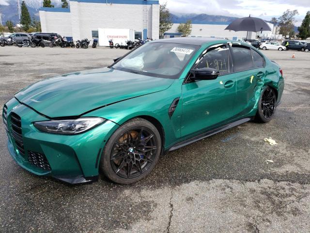 WBS33AY07NFM65421 - 2022 BMW M3 COMPETITION მწვანე ფოტო 1