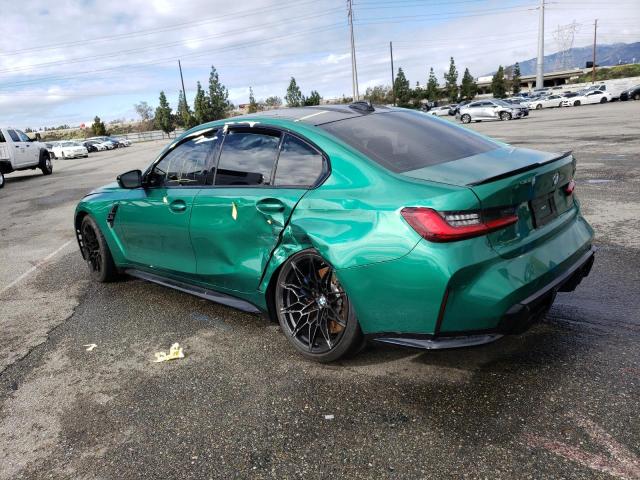 WBS33AY07NFM65421 - 2022 BMW M3 COMPETITION GREEN photo 2