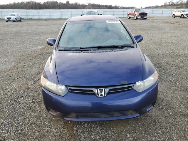 2HGFG12607H573288 - 2007 HONDA CIVIC LX BLUE photo 5